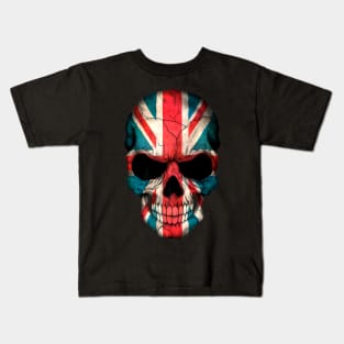 British Flag Skull UK Kids T-Shirt